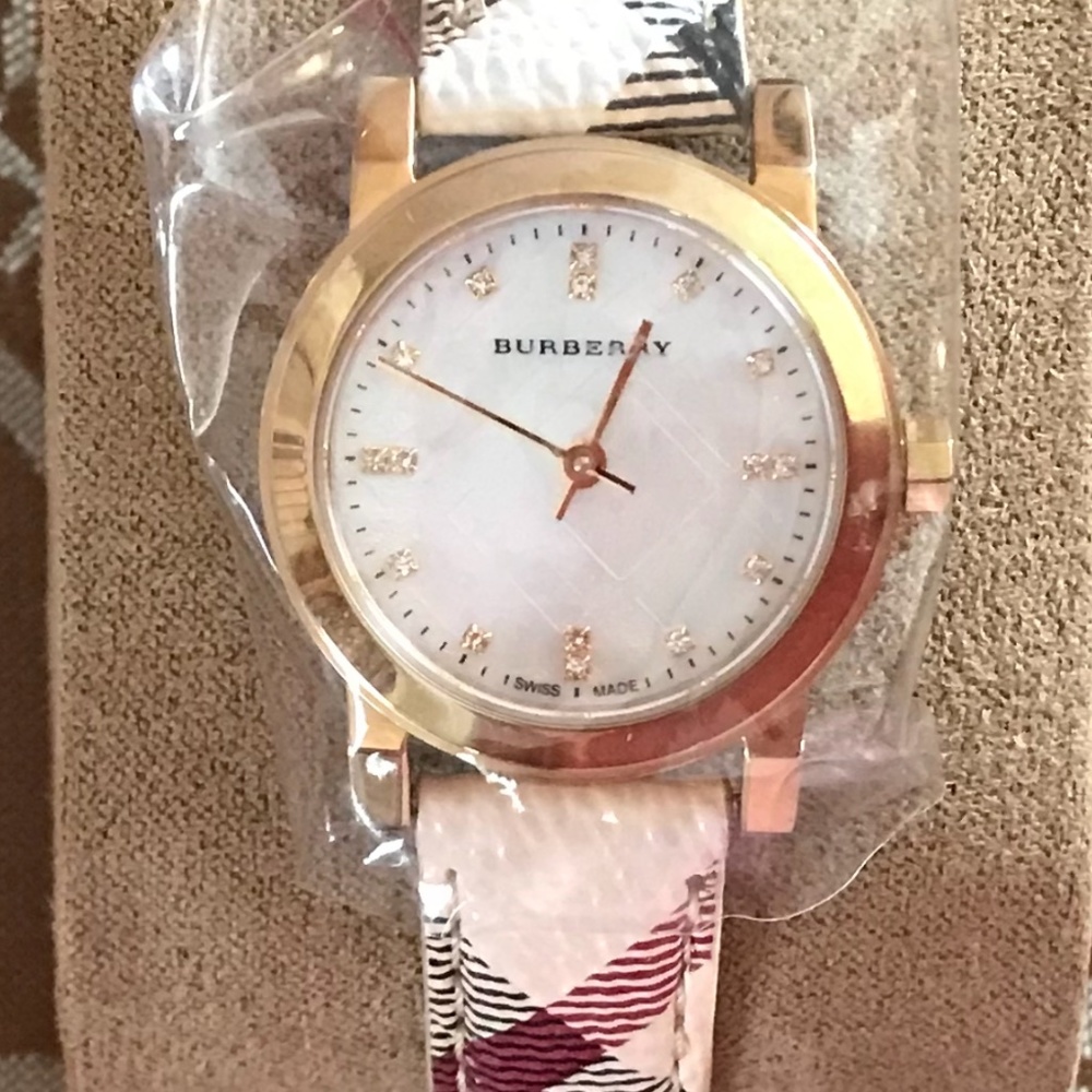 Burberry BU9219 Haymarket Check 26 mm Stainless Steel Women's Watch